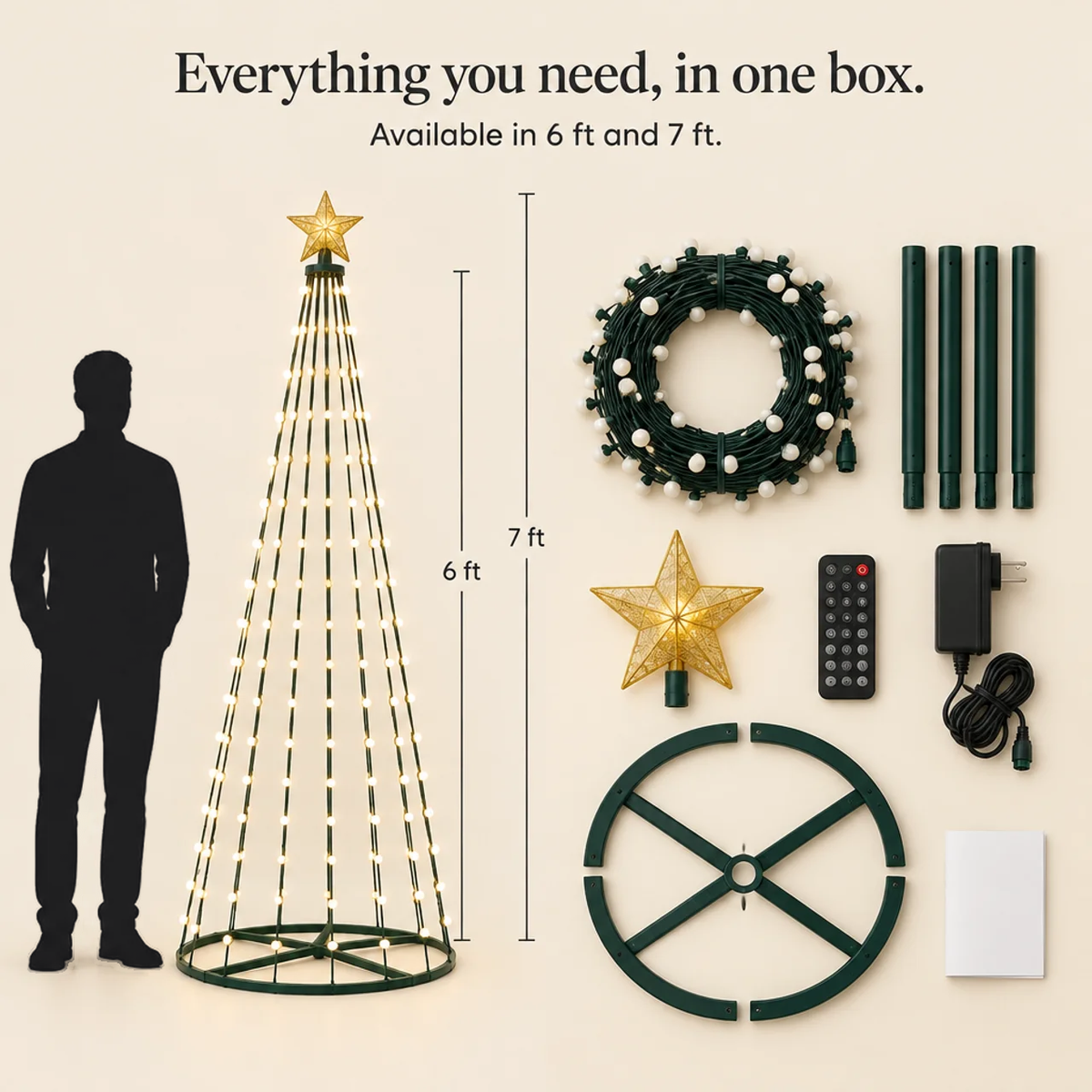 HollowPine™ Aurora LED Tree